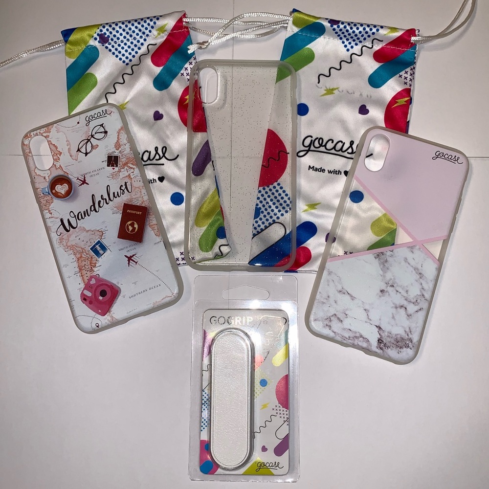 NEW!!! 3 iPhone XS cases 1 Grip Loop Holder